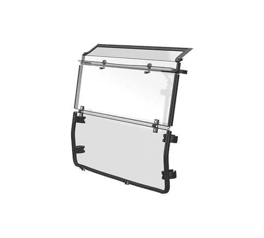 Poly Flip Windshield