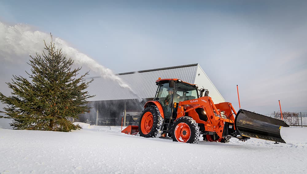 M4-071 / LA1156 Loader / Front Snow Blade / Rear Inverted Snow Blower