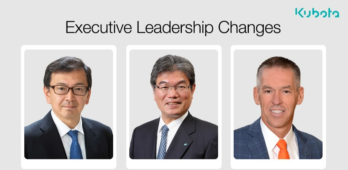 Kubota Names New CEO for Kubota North America, New President for Kubota Tractor Corporation, and New VP for North America Manufacturing
