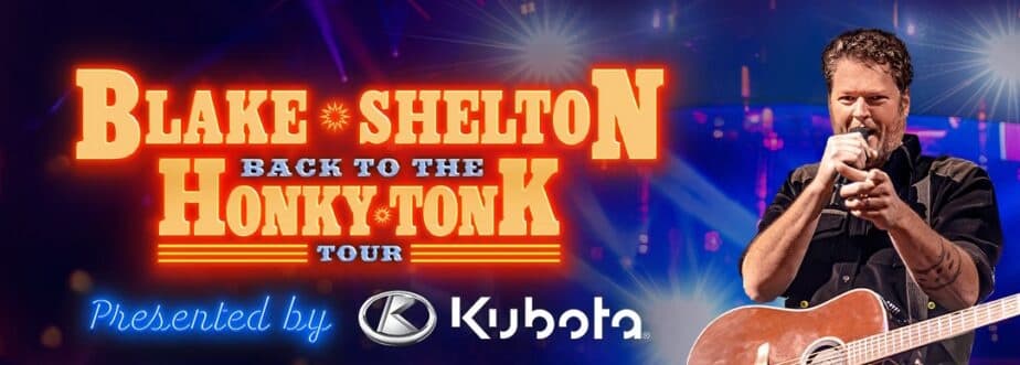 Kubota Returns as Presenting Sponsor for Another Round of Blake Shelton’s ‘Back To The Honky Tonk’ Tour