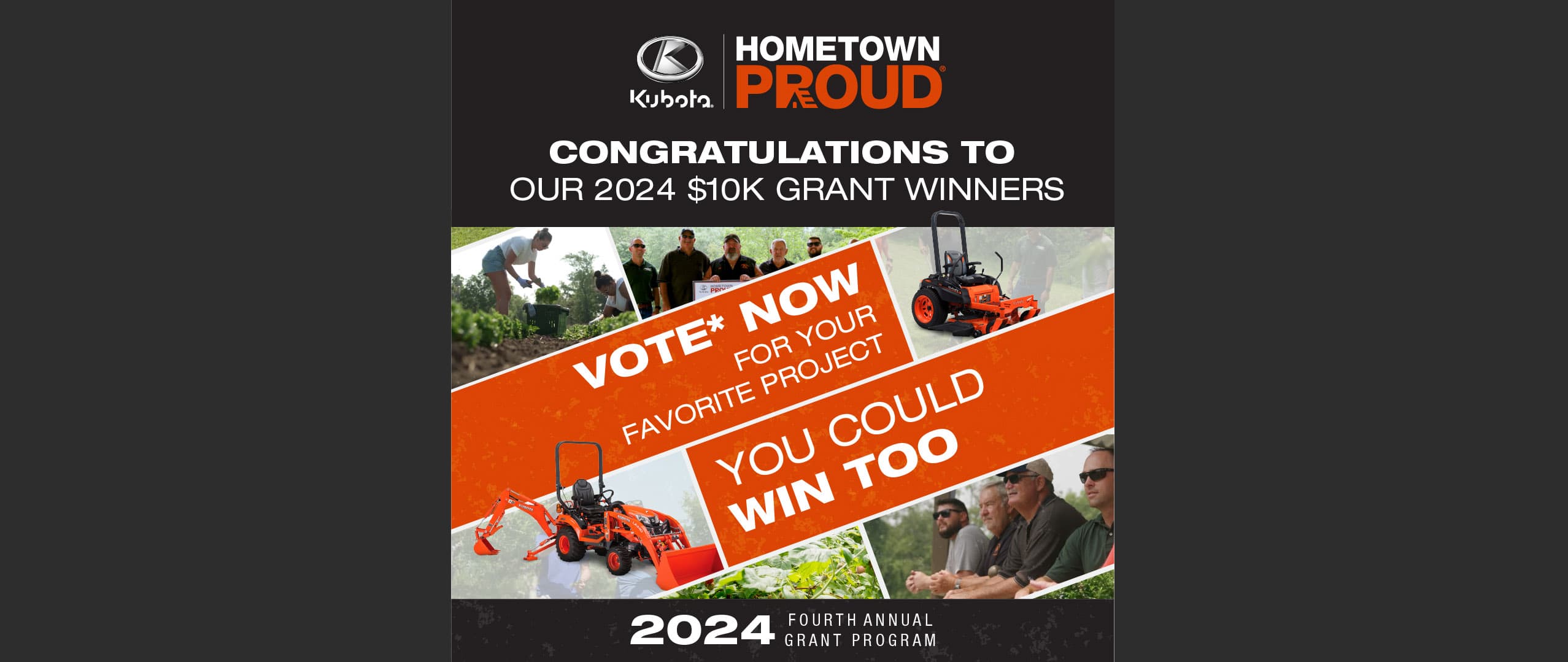 Fourth Annual Kubota Hometown Proud® Grant Program Awards 20 Grants, Helping More Hometowns Across the Country