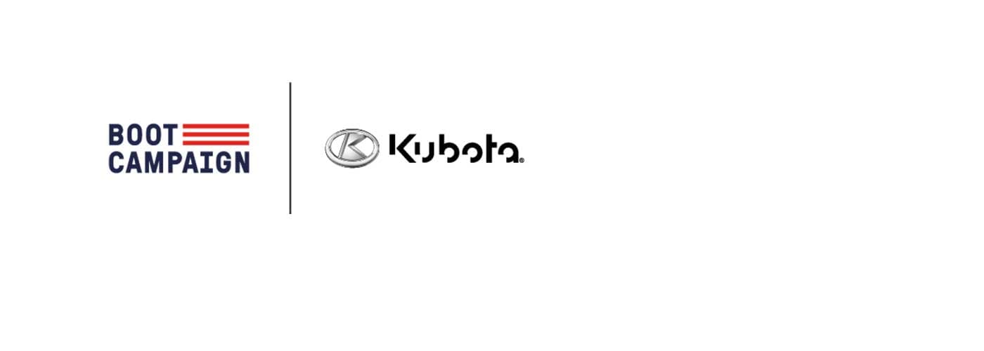 Kubota Forms New Alliance with Boot Campaign to Raise Funds andAwareness for Life-Improving Programs for Veterans and Military Families