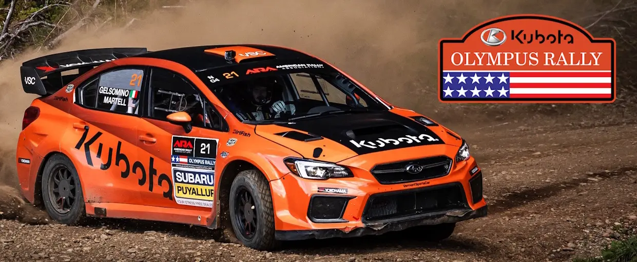KUBOTA RENEWS SUPPORT OF ARA NATIONAL CHAMPIONSHIP, NAMED TITLE SPONSOR OF OLYMPUS RALLY