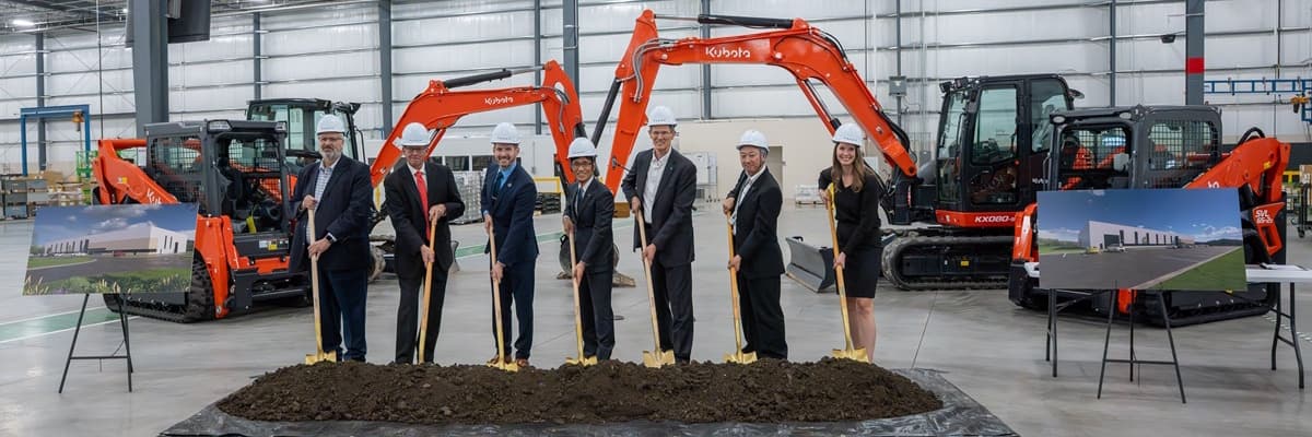 Kubota Breaks Ground on New Kansas Construction Equipment Test Center, Advancing its Compact Construction Leadership in North America