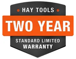 Hay Tools warranty badge