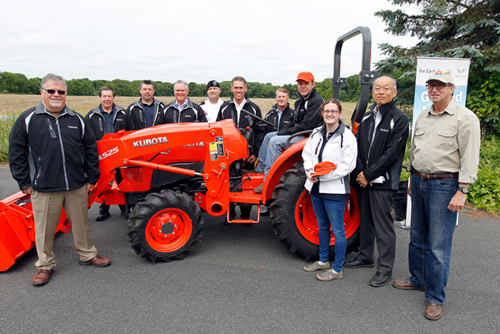 Matt Soldano, the first farmer veteran awarded a Kubota Tractor through the 