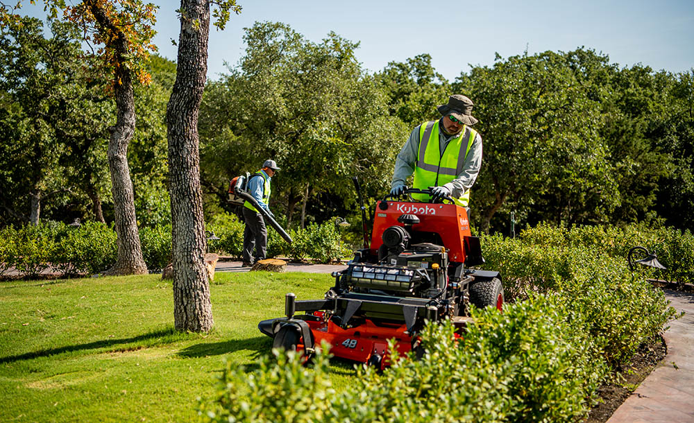 Kubota stand up mower best sale