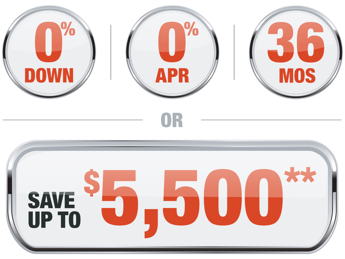 0 0 36 or save 5500 offer badge