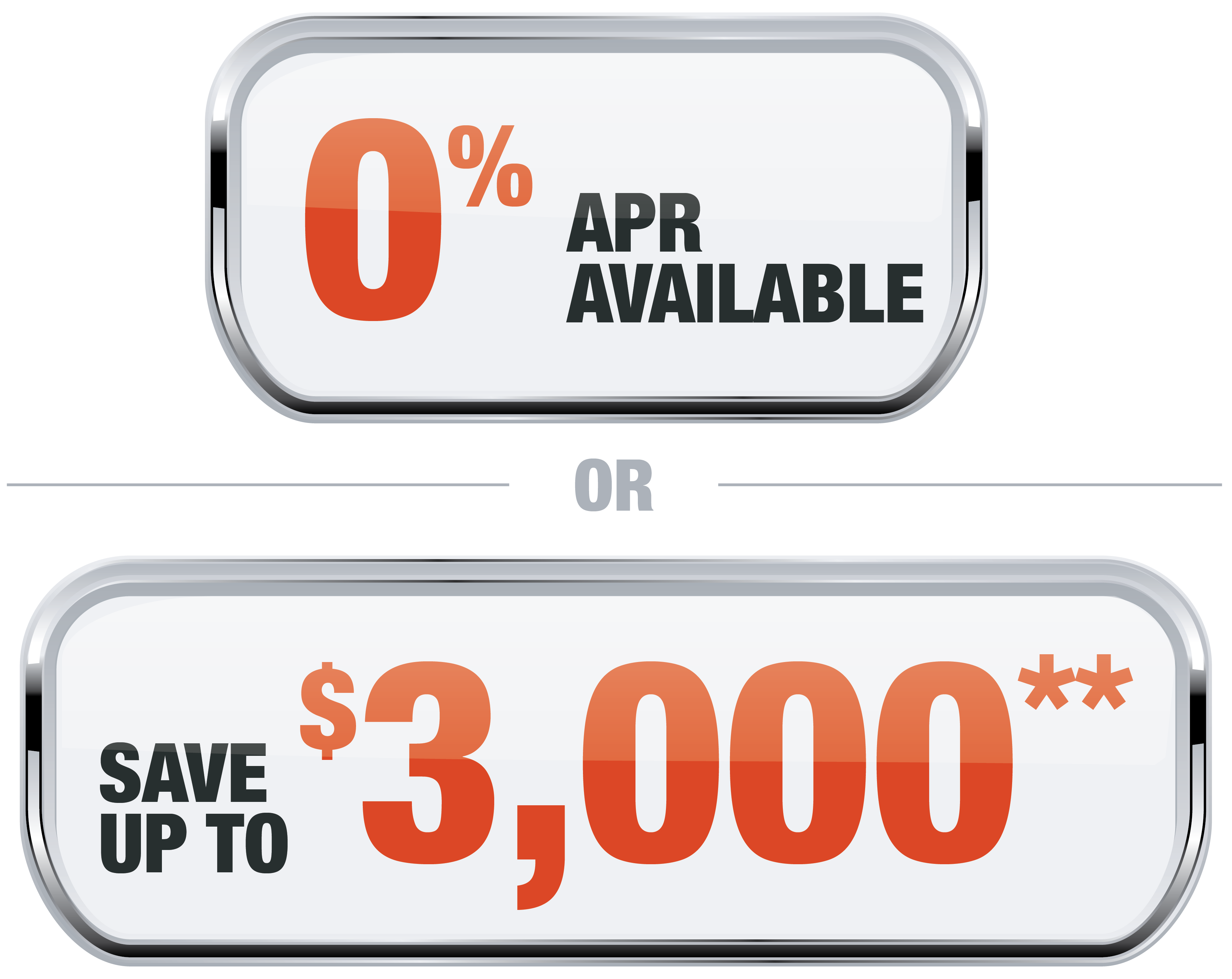 0% available or save 3000 Offer Badge