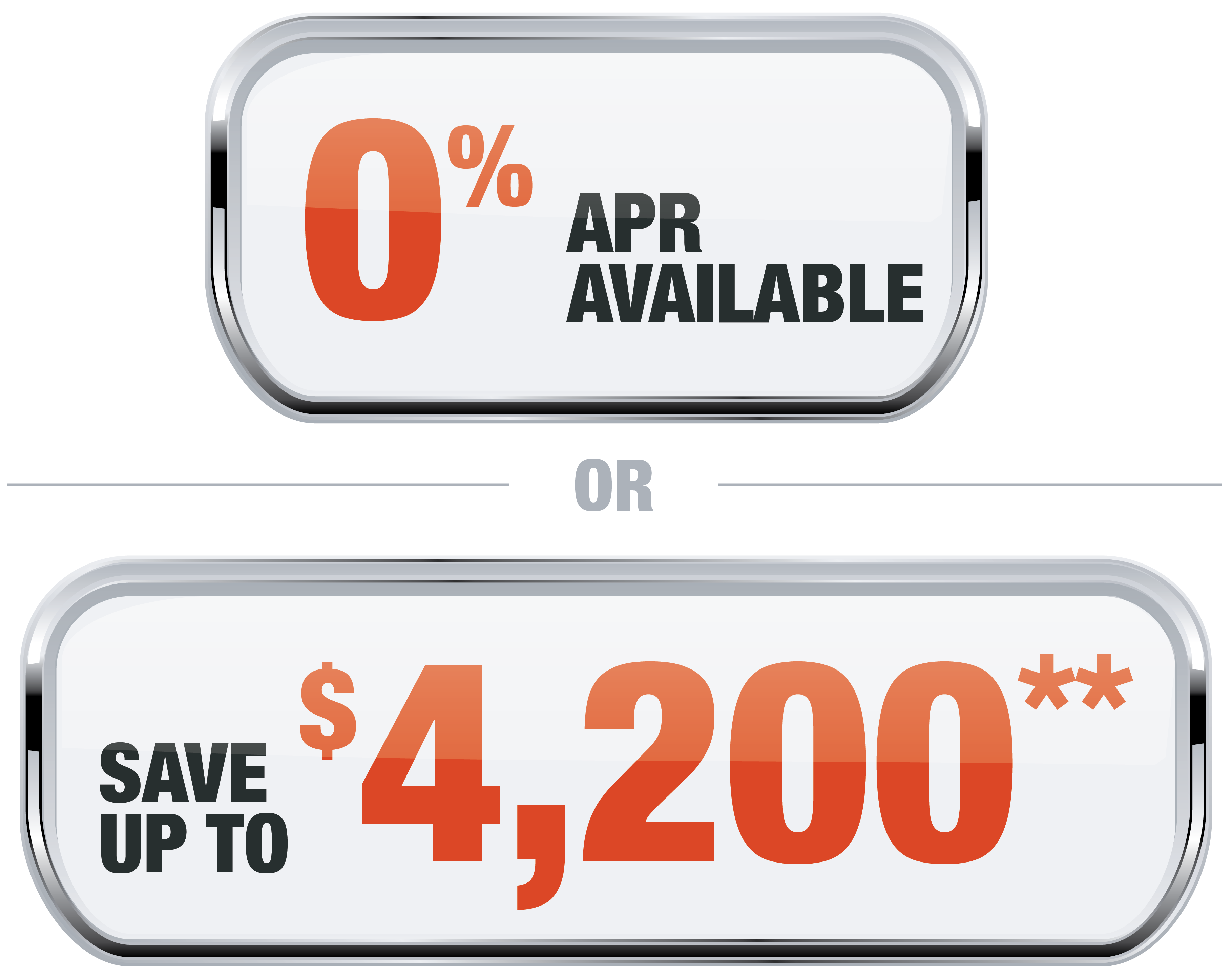 0% available or save 4200 Offer Badge