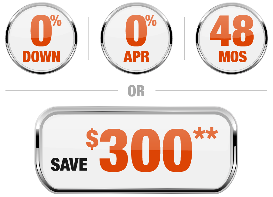 0 0 48 or save $300 Offer Badge