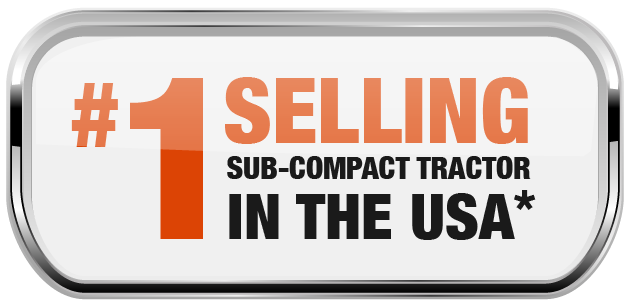 #1 selling sub-compact tractor in the USA